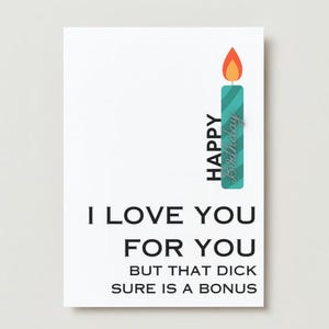 Carte d'anniversaire sale imprimable, carte pour mari, petit ami, partenaire, carte d'anniversaire sale, carte classée X pour lui, mari, petit ami