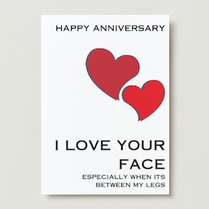 Afdrukbare Dirty Anniversary Card, kaart voor man, vriend, partner, Dirty Anniversary Card, kaart met X-rating voor hem, echtgenoot, vriend