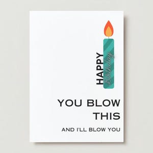 Carte d'anniversaire sale imprimable, carte pour mari, petit ami, partenaire, carte d'anniversaire sale, carte classée X pour lui, mari, petit ami