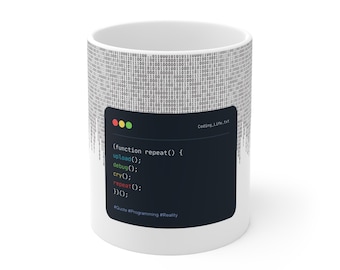Grappige programmeermok | Programmeurkoffie, codeerhumor, Developer Office-beker, cadeau voor beste techliefhebber