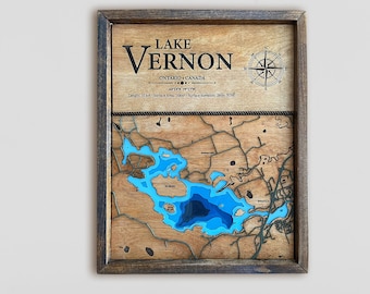 Lago Vernon - Resina / Arte de pared. Huntsville / Muskoka Ontario