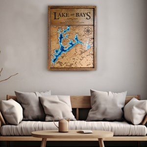 Lake of Bays - Résine / Art mural