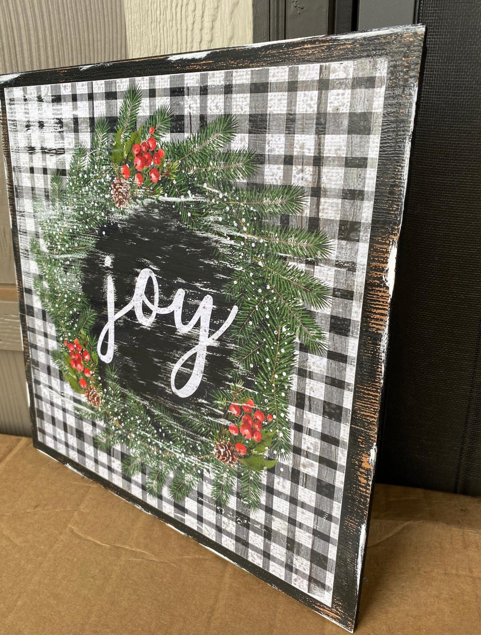Christmas House Joy Sign
