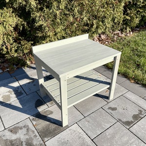 Simple Mud Kitchen / Outdoor Pretend Kitchen with Working knobs / Montessori Kids Kitchen / Backyard Wooden Toy / Sensory Table / Counter
