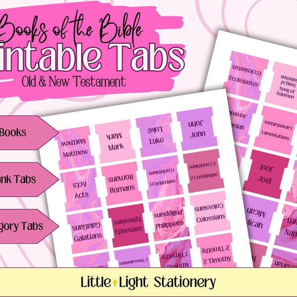 Diy Bible Tabs - Etsy