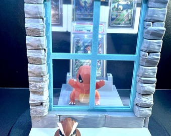 Charmander Promo With Pidgey XL PSA Window Card Display Stand 151 Jealous Pokemon Tcg BGS Cgc Tag universal grading slab onetouch top loader