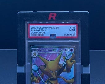 Team Rocket Ball v2 PSA Graded Card Display Stand Wall Mount 151 Pokemon TCG