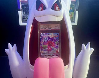 Gigantamax Gengar VMax Shiny PSA Graded Card Display Stand Pokemon 151 promo TCG BGS Cgc Tag Universal Grading Slabs one touch top loader