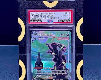 Umbreon PSA Themed Graded Card Display Stand / Wall Mount 151 Pokemon TCG Moonbreon