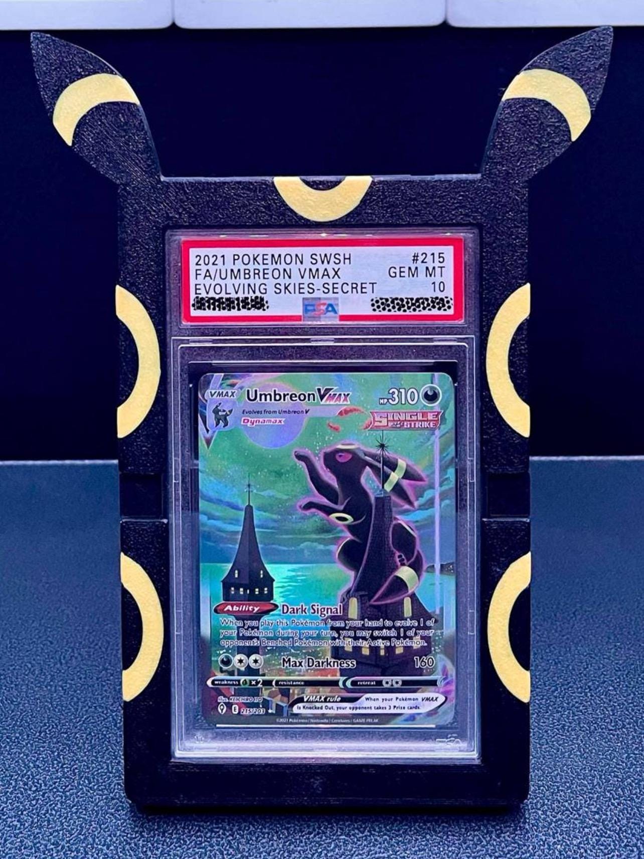 Umbreon VMAX ホロカード + スタンド Umbreon VMAX TG23/TG30 Swsh09: Brilliant Stars Trainer Gallery