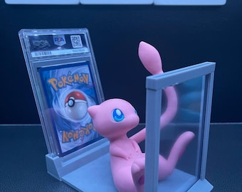 Mew PSA Graded Card Display Stand 151 Pokemon TCG BGS Cgc Tag Universal Grading Slabs one touch top loader