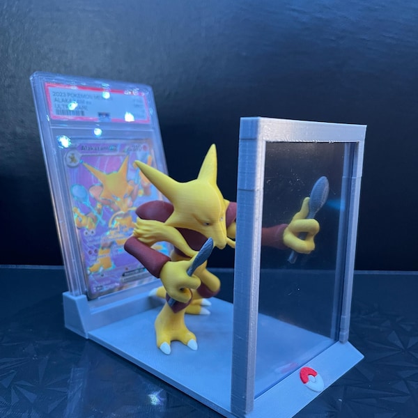 Alakazam PSA Graded Card Display Stand 151 Pokemon TCG BGS Cgc Tag
