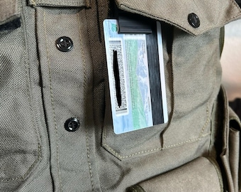 Portatarjetas de identificación para chaleco de servicio