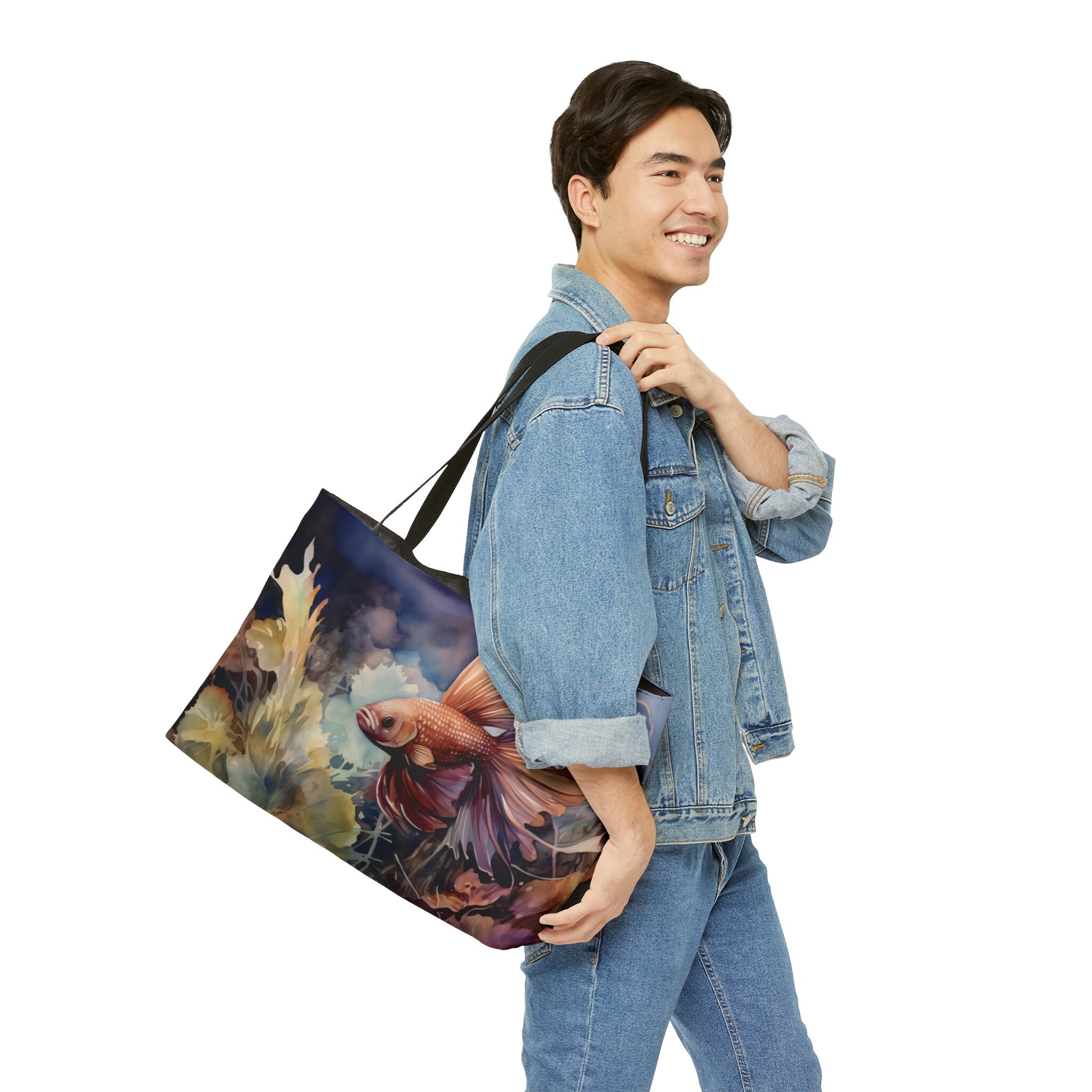 Betta Fish Weekender Tote Bag Aquarium Large Tote Bag Fish Tote Bag for ...