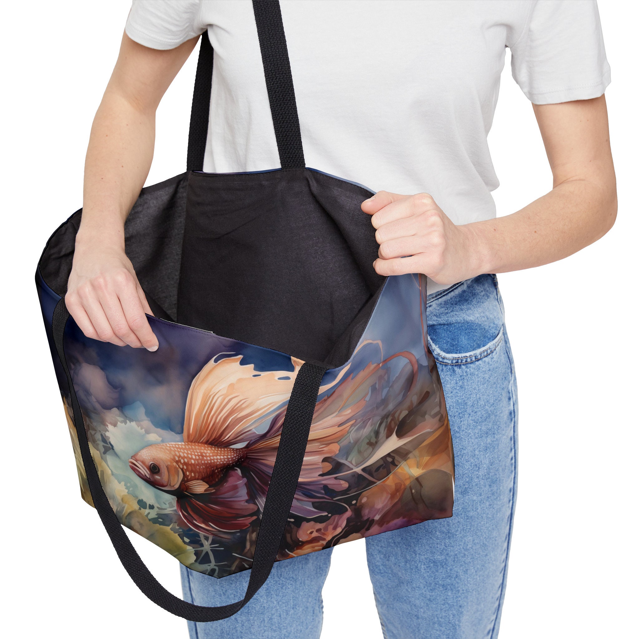 Betta Fish Weekender Tote Bag Aquarium Large Tote Bag Fish Tote Bag for ...