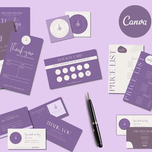 Branding Kit Branding Bundle Brandd Branding Package Purple Branding Fun Branding Kit for Small Business Branding