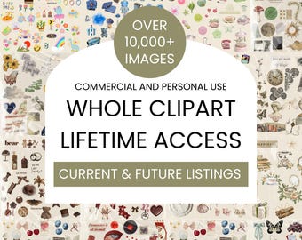 Vintage Clipart Bundle: Lifetime Access to All PNG Collections