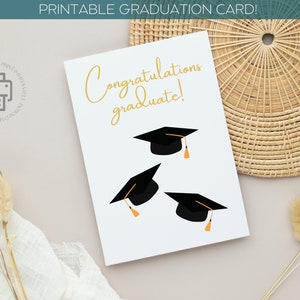 Graduation Card, Printable 5x7 Card