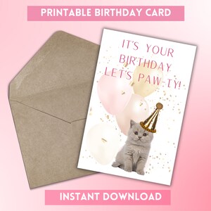 Cat Birthday Card
