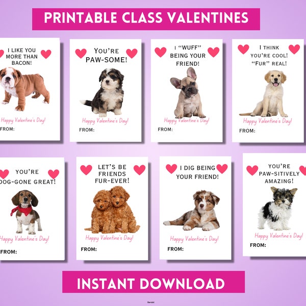 Puppy Valentines Cards, Puppy Valentines, Kids Valentines, Class Valentines, Cute Valentines, Dog Cards