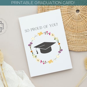 Graduation Card, Printable 5x7 Card