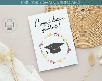 Graduation Card, Printable 5x7 Card - Etsy