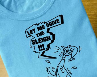 Pigeon - Let Me Drive The Sleigh - Christmas - SVG File