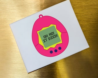 Oh no, It Died! - Tamagotchi - 90's Toys - Vintage - SVG File