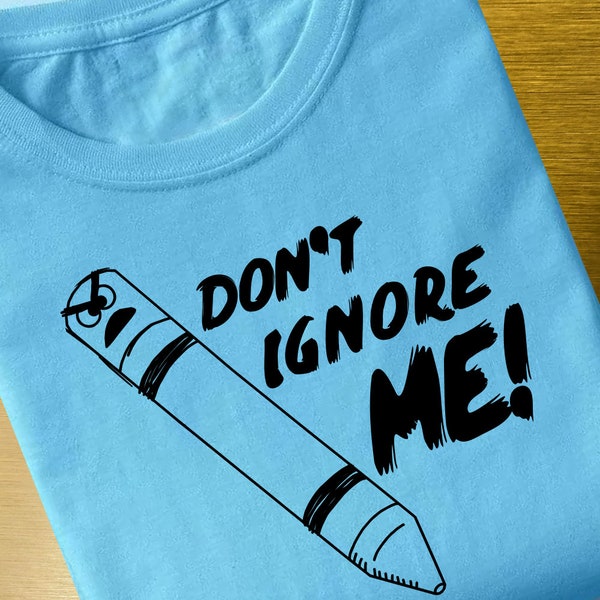 Don't Ignore Me! - Creepy Crayon - Children's Book - Teacher - SVG File