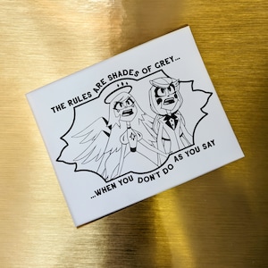 Emily & Charlie - Hazbin Hotel - Nuance de gris - Vous ne saviez pas - Fichier SVG