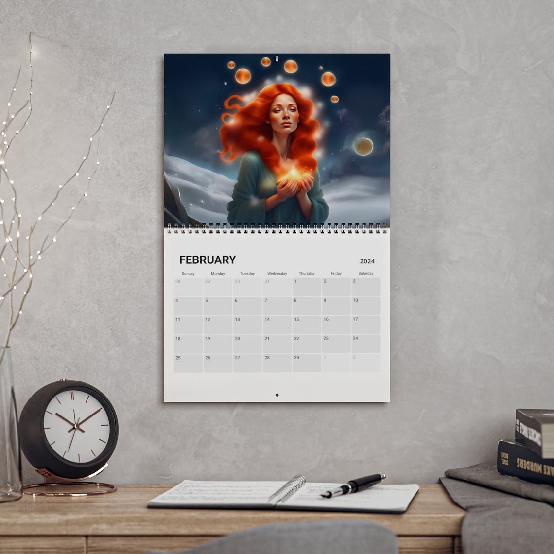Calendar 2025 Wall Calendar Beautifully Illustrated Calendar Calendars