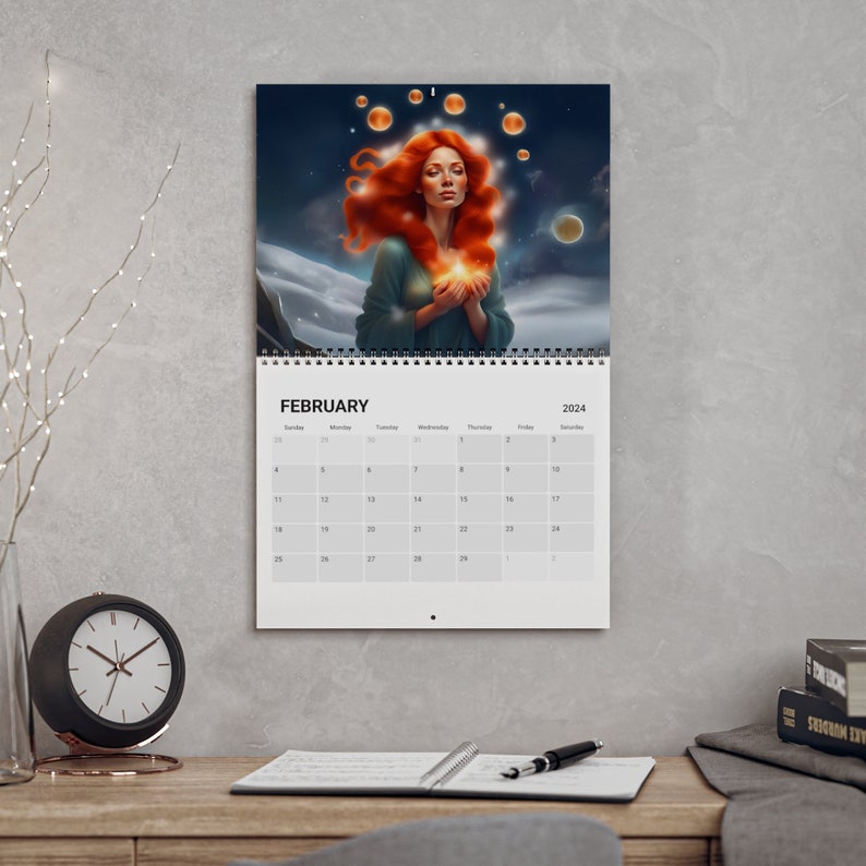Calendar 2024 Wall Calendar Beautifully Illustrated Calendar Calendars