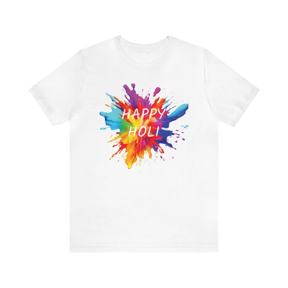 Happy Holi T-shirt, Holi T-shirts, T-shirts for Holi Festival Unisex Jersey  Short Sleeve Tee - Etsy UK