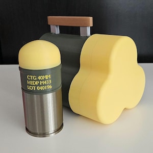 Nachbau von Granaten und Hülsen, inspiriert von Resident Evil 2 und 3