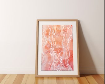 Indigenous Dot Art Painting - Cave Painting