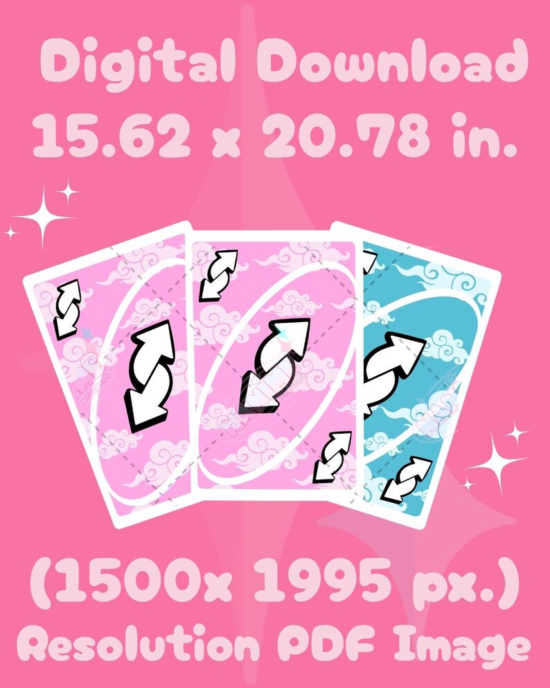 Uno Reverse Card Designs Digital Downloads - Etsy Australia