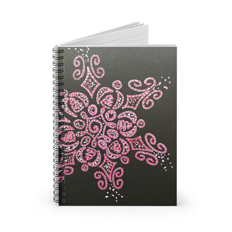 Pink Doodle Spiral Notebook - Ruled Line - Etsy