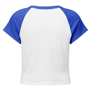 Introvert Baby Tee, Vintage Winter River Oil Painting Raglan Crop Top, Cottagecore Ribbed Womens Art Shirt