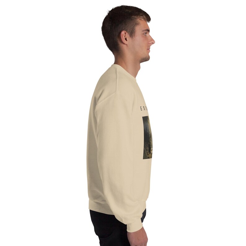 Extrovert Sweatshirt, Bierstadt Storm Seascape Oil Painting Crewneck, Unisex Art Sweater