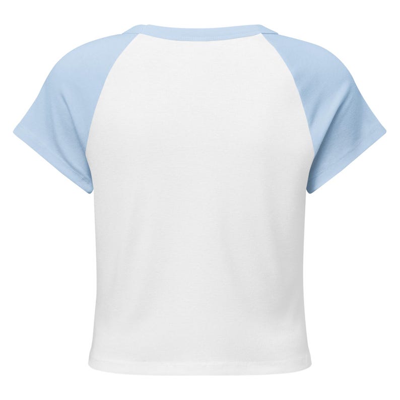 Introvert Baby Tee, Vintage Winter River Oil Painting Raglan Crop Top, Cottagecore Ribbed Womens Art Shirt