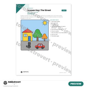ESL Coloring Pages Color and Describe A1 Beginner English Ages 6+ Printable No Prep image 5