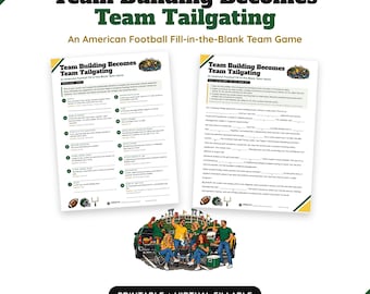 Teambuilding-Spiel für Erwachsene | Lustiges Eisbrecher-Spiel fürs Büro beim Grillen | Druckbare und virtuelle Aktivität