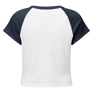 Introvert Baby Tee, Vintage Winter River Oil Painting Raglan Crop Top, Cottagecore Ribbed Womens Art Shirt