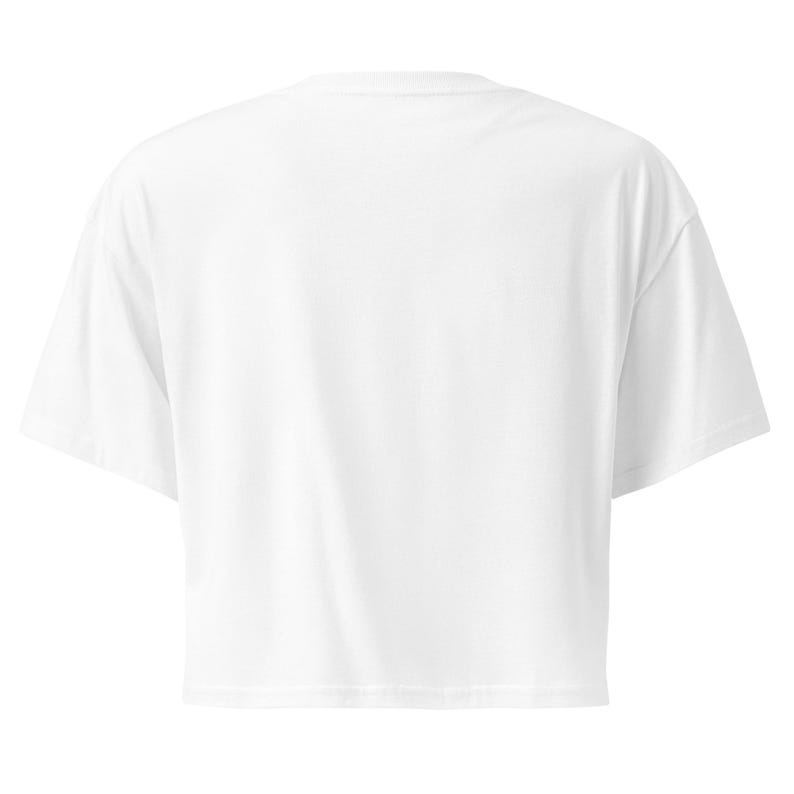 Ambivert Crop Top White, Cursive Ambivert Cropped Tee, Introvert Extrovert Gift for Her, Minimalist Womens Crop Top