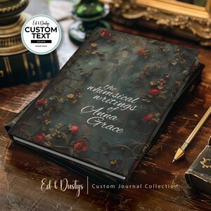 Personalized Journal, Custom Text Diary, Book Lover Gift, Gratitude Diary, Writer Gift, Wedding Gift,Reading,Prayer Journal, Wedding Journal