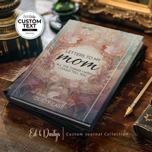 Diario personalizado, Diario de duelo conmemorativo, Cartas a mi mamá en el cielo, Regalo de condolencia, Cuaderno de boda personalizado, Diario de amor personalizado