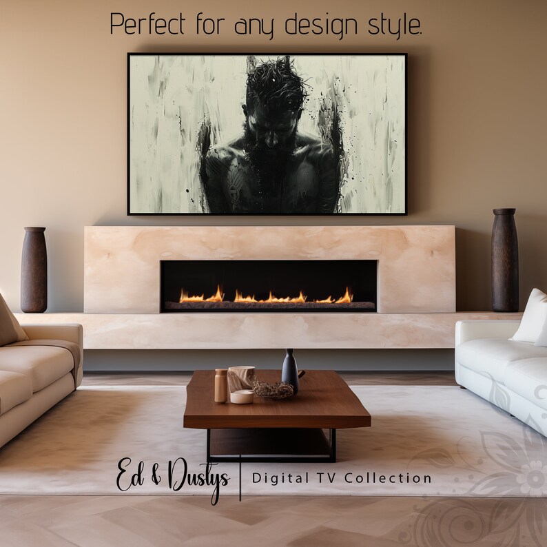 Samsung Frame Tv Art, LGBTQ Portrait Sketch, Pride Charcoal, LG TV Art