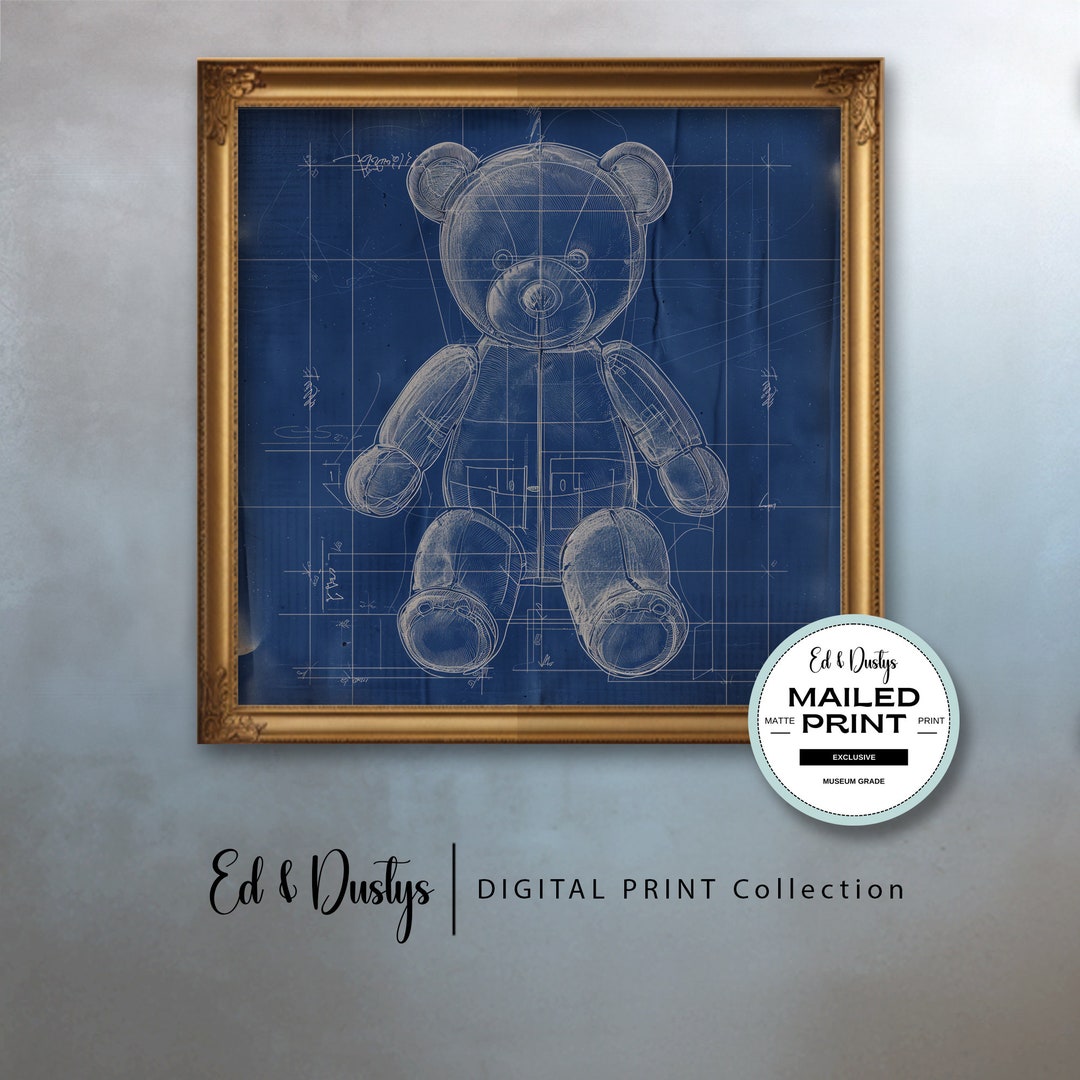 Baby Nursery Art Print, Nursery Art, Teddy Bear Art, Fantasy, Kids Room ...