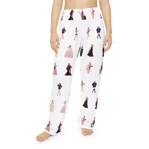 Eras Tour Women&#39;s Pajama Pants, Stretch Waistband Merch, Holiday Loungewear Gift, Lounge Pants, Sleepwear, Music Inspired Loungewear