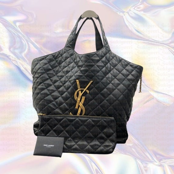 Bag of YSL Icare Maxi Black TOTE BAG Maxi Shopping